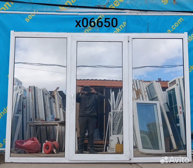 Пластиковое окно Б/У 1700(в)х2400(ш)