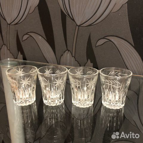 Рюмки хрустальные СССР винтаж 70-е годы