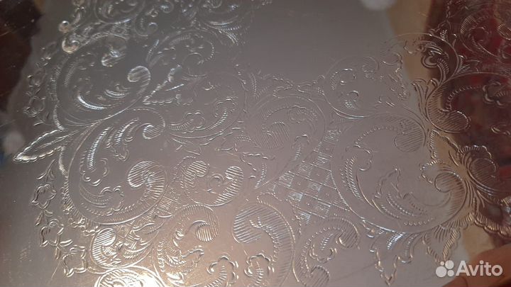 Мельхиоровый поднос СССР