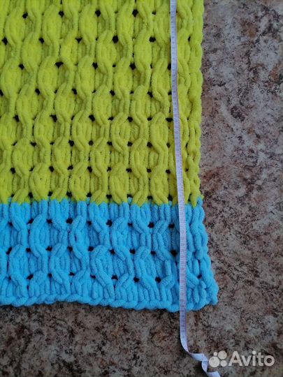Плед детский вязаный ручная работа