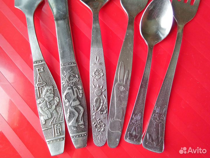 Ложки,вилки Карлсон, заяц, волк, ёлочки,белка и др