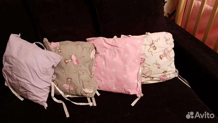 Бортики-подушки, балдахины