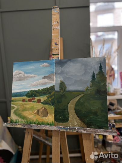 Картина поле интерьерная картина