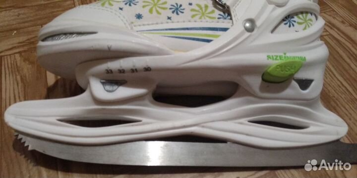 Коньки детские раздвижные. р-р 30 примерно