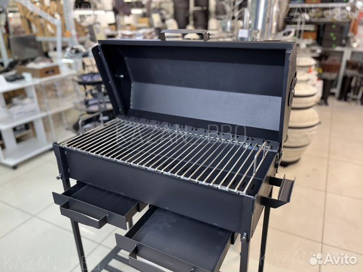 Гриль мангал барбекю с двумя зольниками