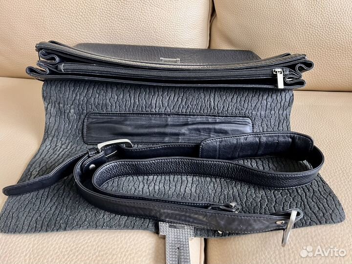 Мужской кожаный портфель италия