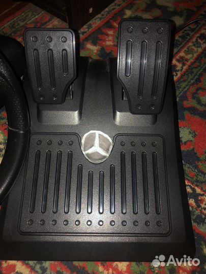 Игровой руль с педалями и коробкой передач