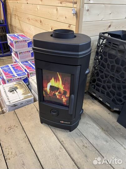 Чугунная печь камин