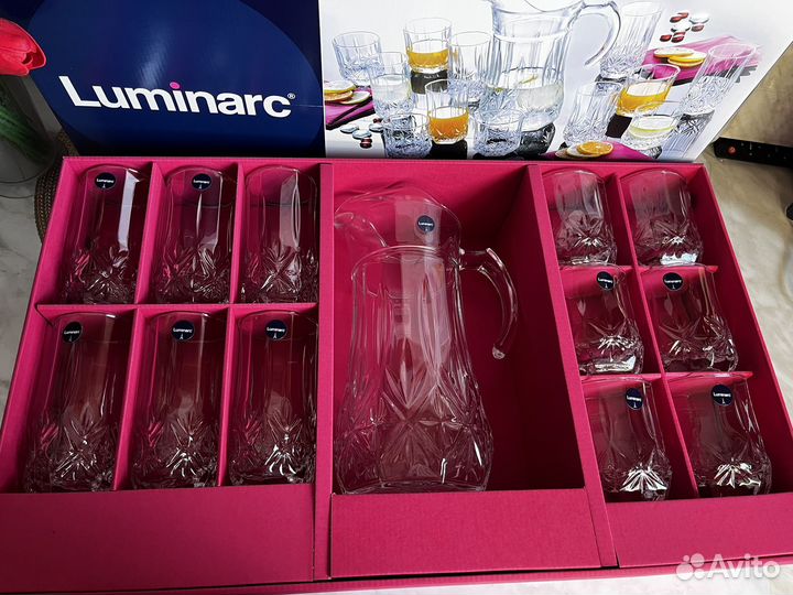 Набор Кувшин и стаканы Luminarc brighton новый