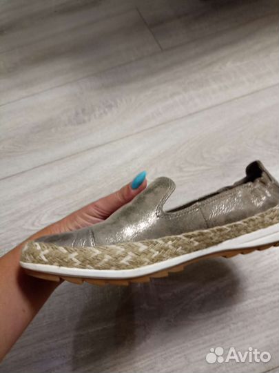 Новые эспадрильи из натуральной кожи