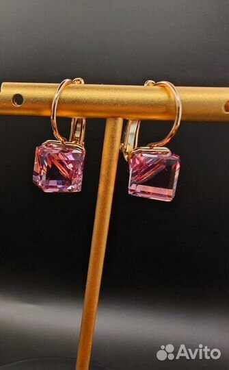 Серьги позолоченные