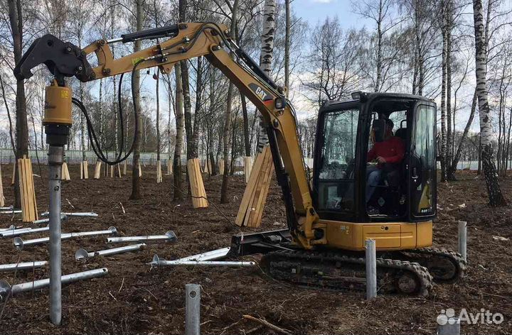 Сваи винтовые с монтажом под ключ