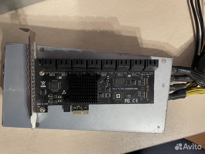 Адаптер PCI-E на 16 выходов SATA 3.0 6 Гбит/с
