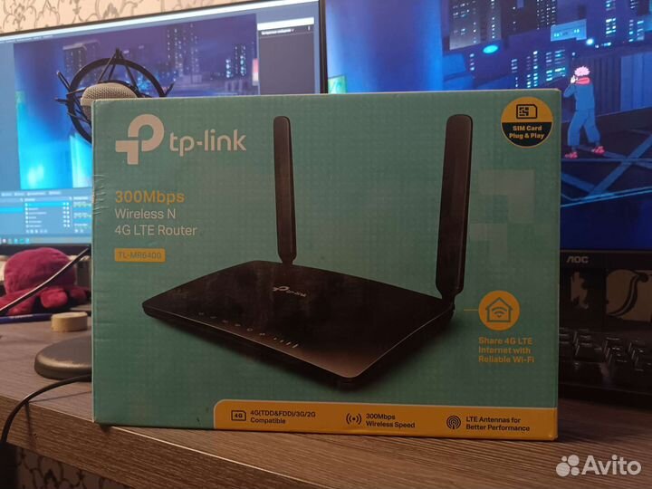 Wifi роутер 4g модем tp link 300mbps