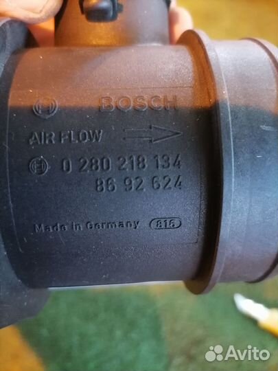 Датчик расхода воздуха 0280218134 Volvo V70 S40 V5