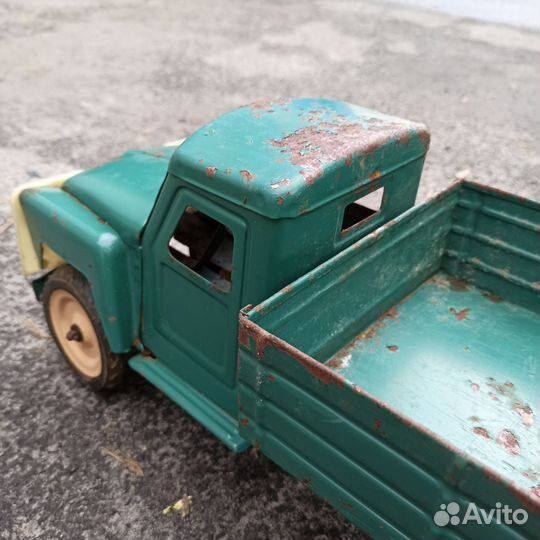 Машинка грузовик СССР лтз газ 53 с прицепом