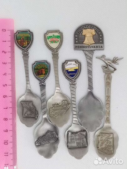 Оловянные сувенирные ложечки