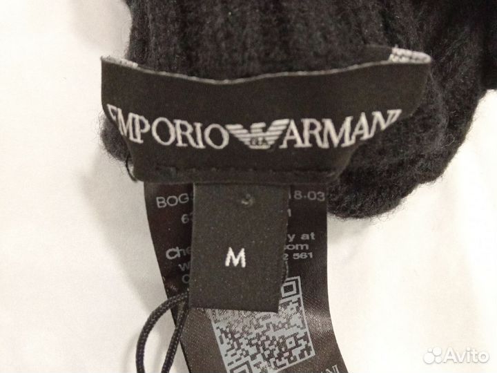 Перчатки женские черные emporio armani