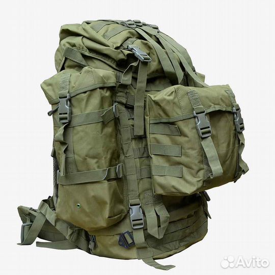 Тактический каркасный рюкзак 80 литров, мох
