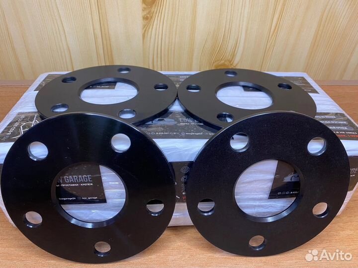 Проставки 5х100 5мм цо56.1 черные сквозные