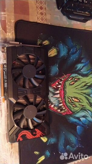 Видеокарта rx 570. 4gb. Red dragon