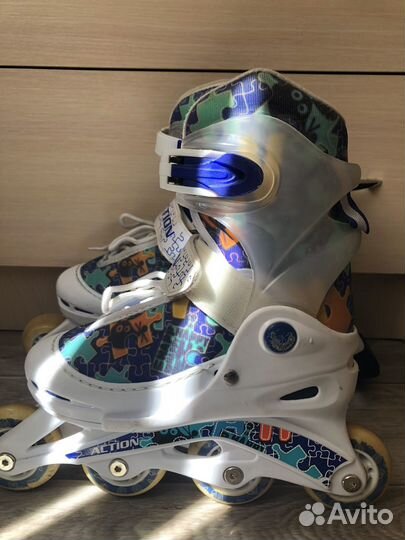 Коньки роликовые раздвижные 30-33