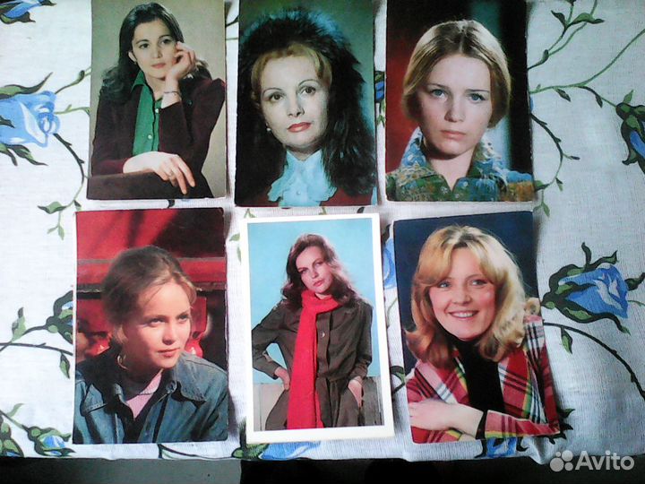 Открытки с артистами от 1977 г