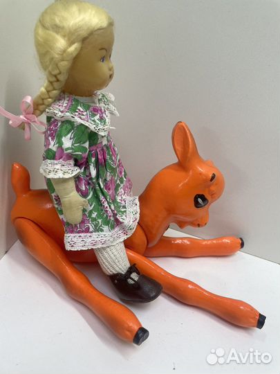 Целлулоид СССР. Олененок. Клеймо мишка