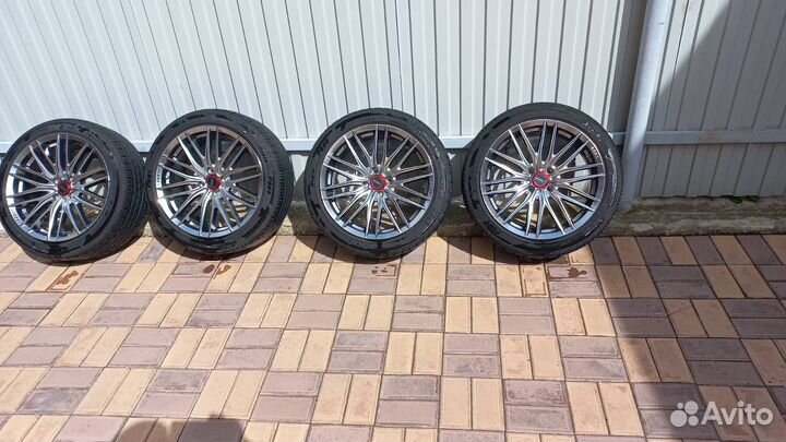 Литье диски r17 4x100 с резиной