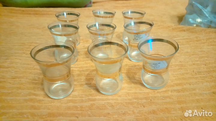 Рюмки стопки СССР с позолотой