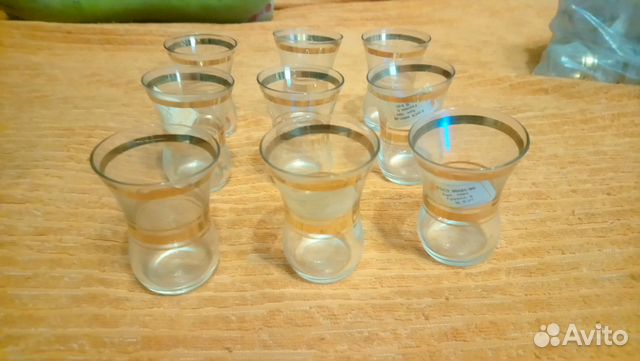 Рюмки стопки СССР с позолотой