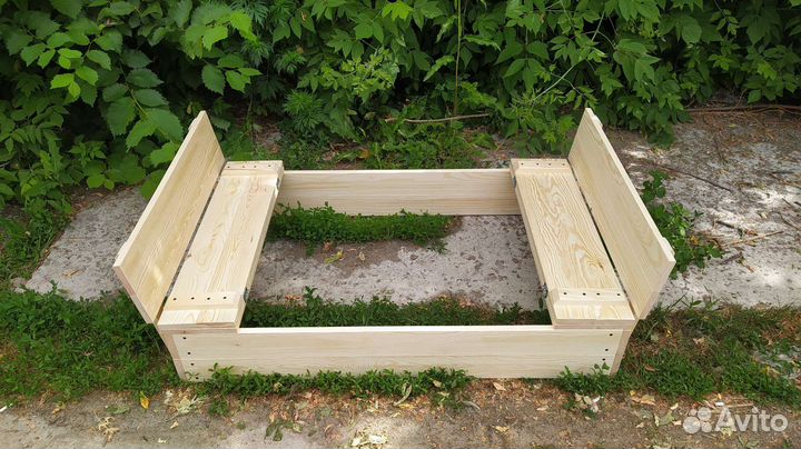 Детская песочница с крышкой