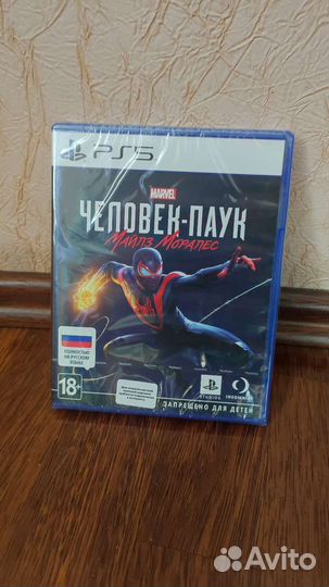 Человек паук майлз моралес ps5 новый, запечатан