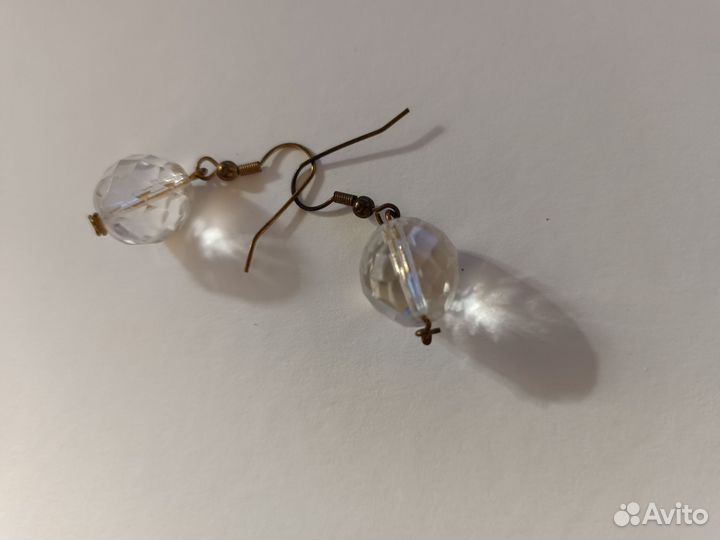 Серьги хрусталь ручной работы