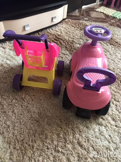 Тележка и машинка каталка