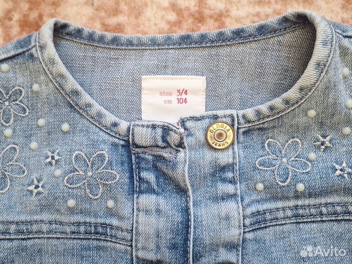 Джинсовка для девочки 104
