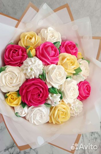 Съедобные букеты из зефира