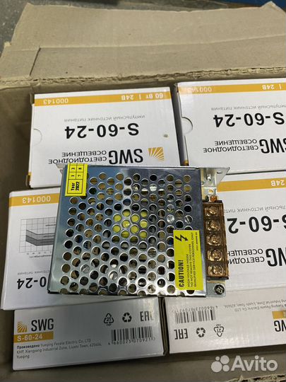 Блок питания swg 60w 24v