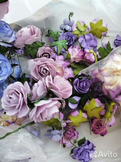 Роза, цветы бумажные для творчества