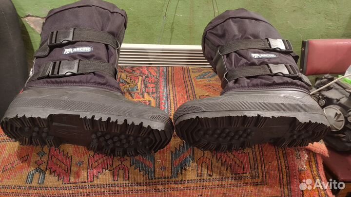 Комбинированные сапоги теплые