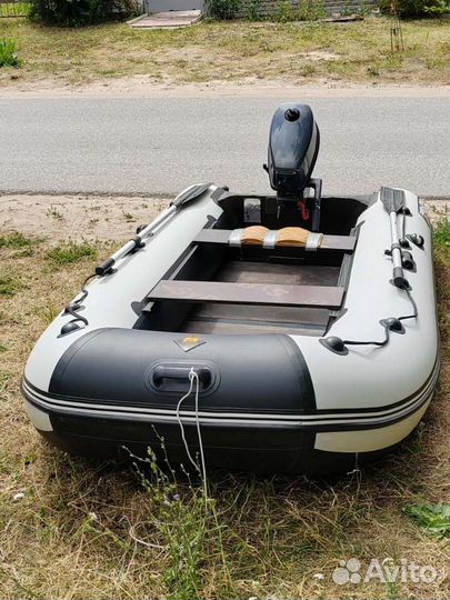Надувная лодка пвх бу с мотором