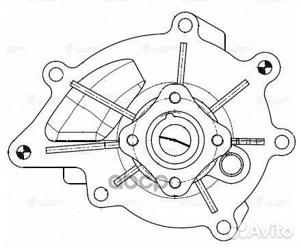 Насос водяной для а/м SsangYong NewActyon/Korando