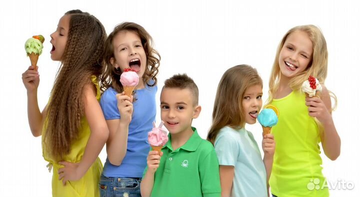 Вата попкорн мягкое мороженное