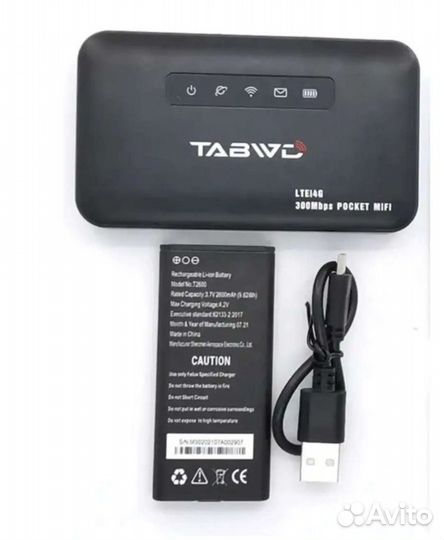 Карманный Wifi роутер 4G LTE Tabwd E5885