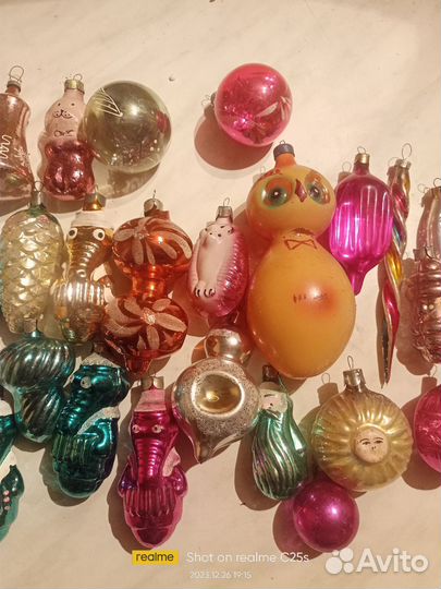 Елочные игрушки СССР советские