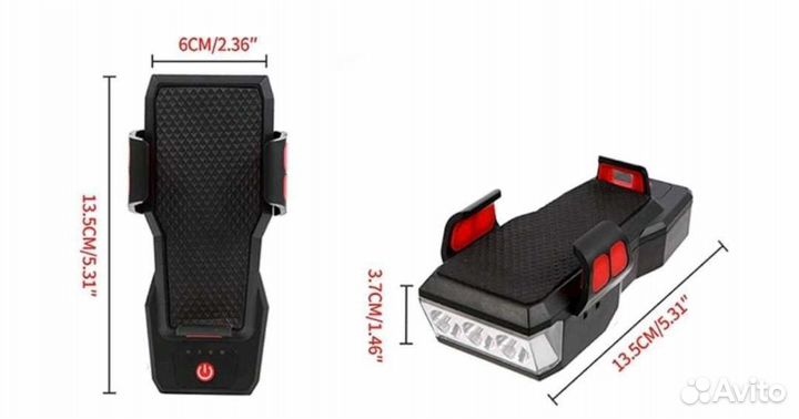 Фонарь велосипедный без крепления