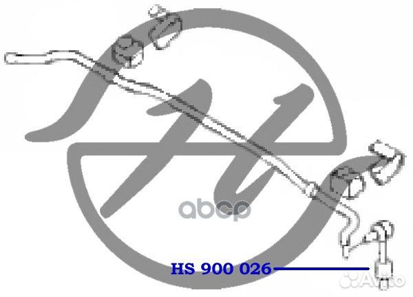 Тяга стабилизатора задней подвески HS900026 Hanse