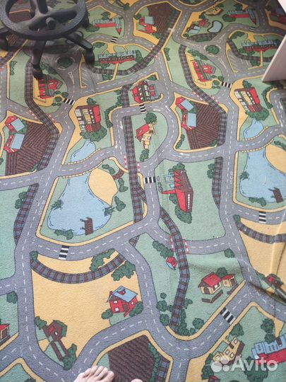 Ковер детский с дорогами
