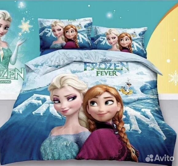 Детское постельное мультяшное белье 1.5ка