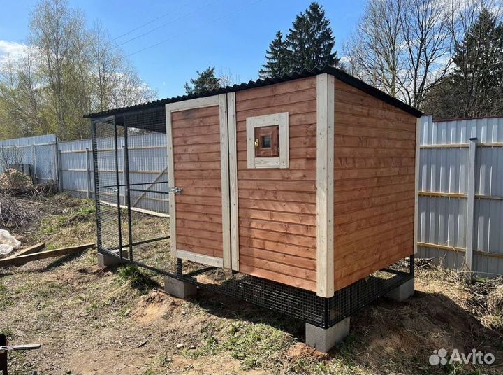 Курятник односкатный